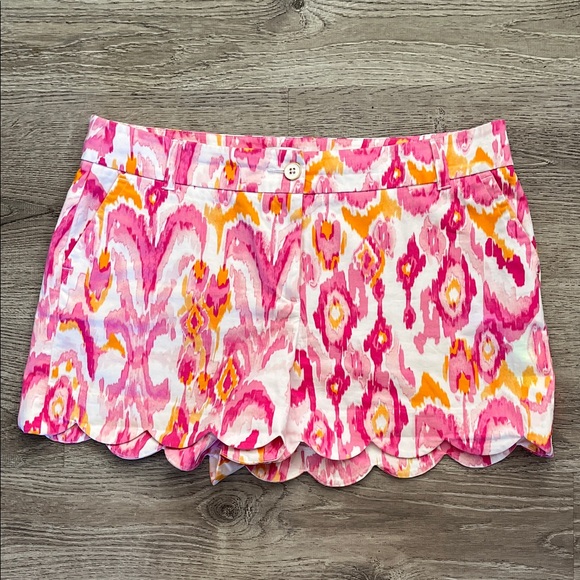 crown & ivy Pants - Crown & Ivy Pink and Yellow High Waist Shorts Size 14